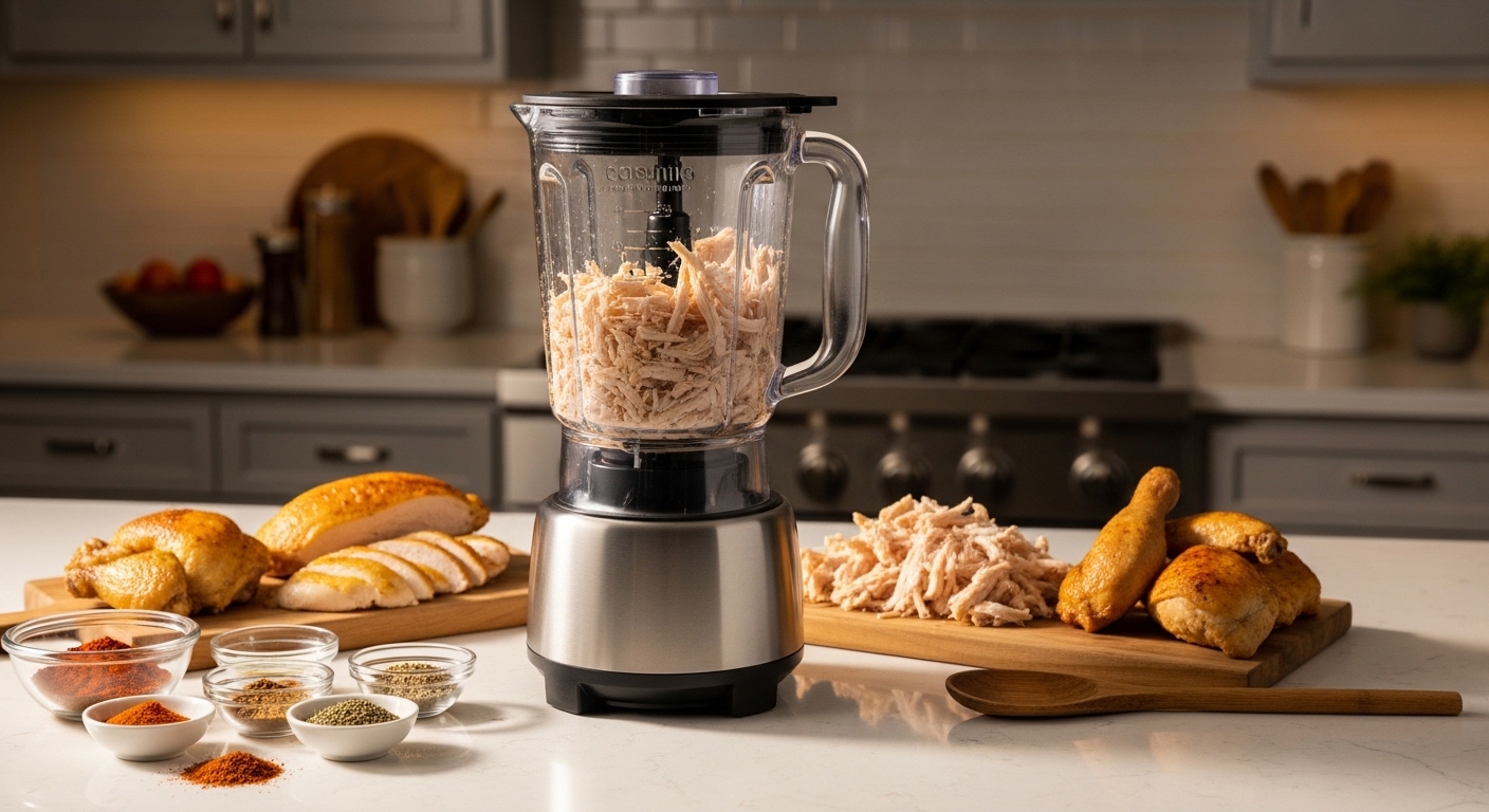 Can I shred chicken in a blender