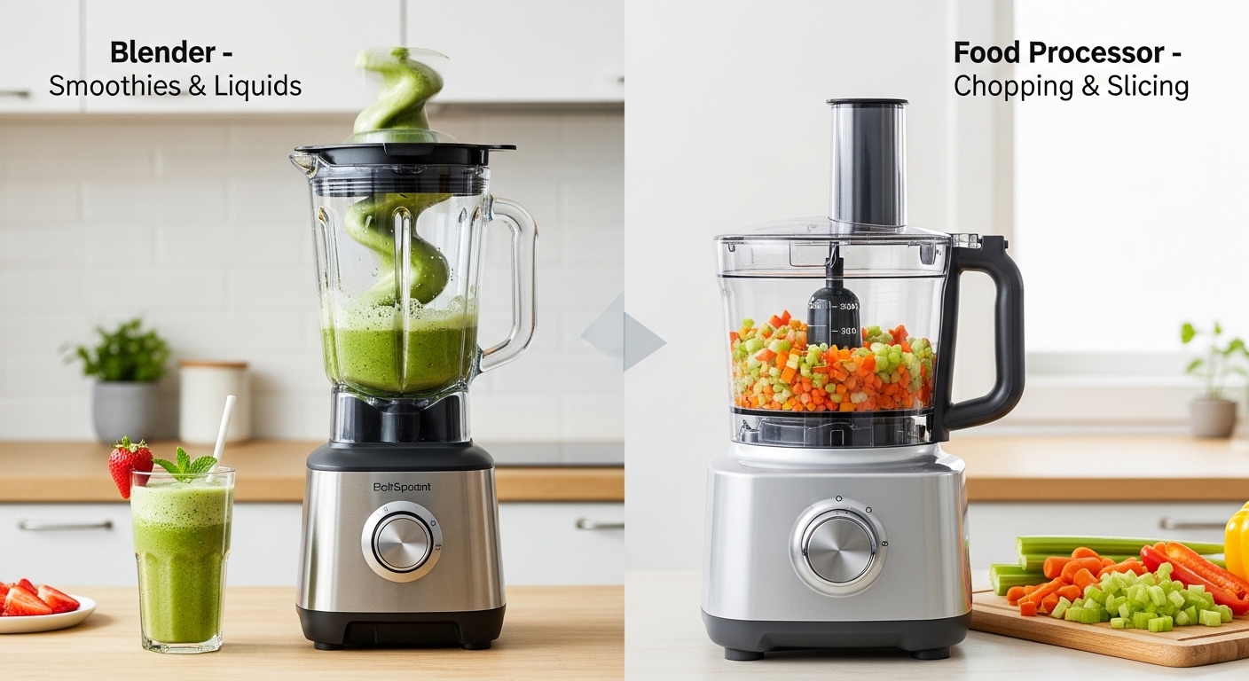 What’s the Difference Between a Blender and a Food Processor