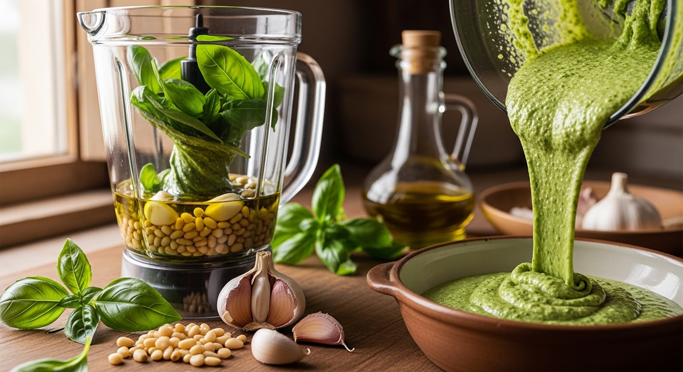 can you make pesto in a blender