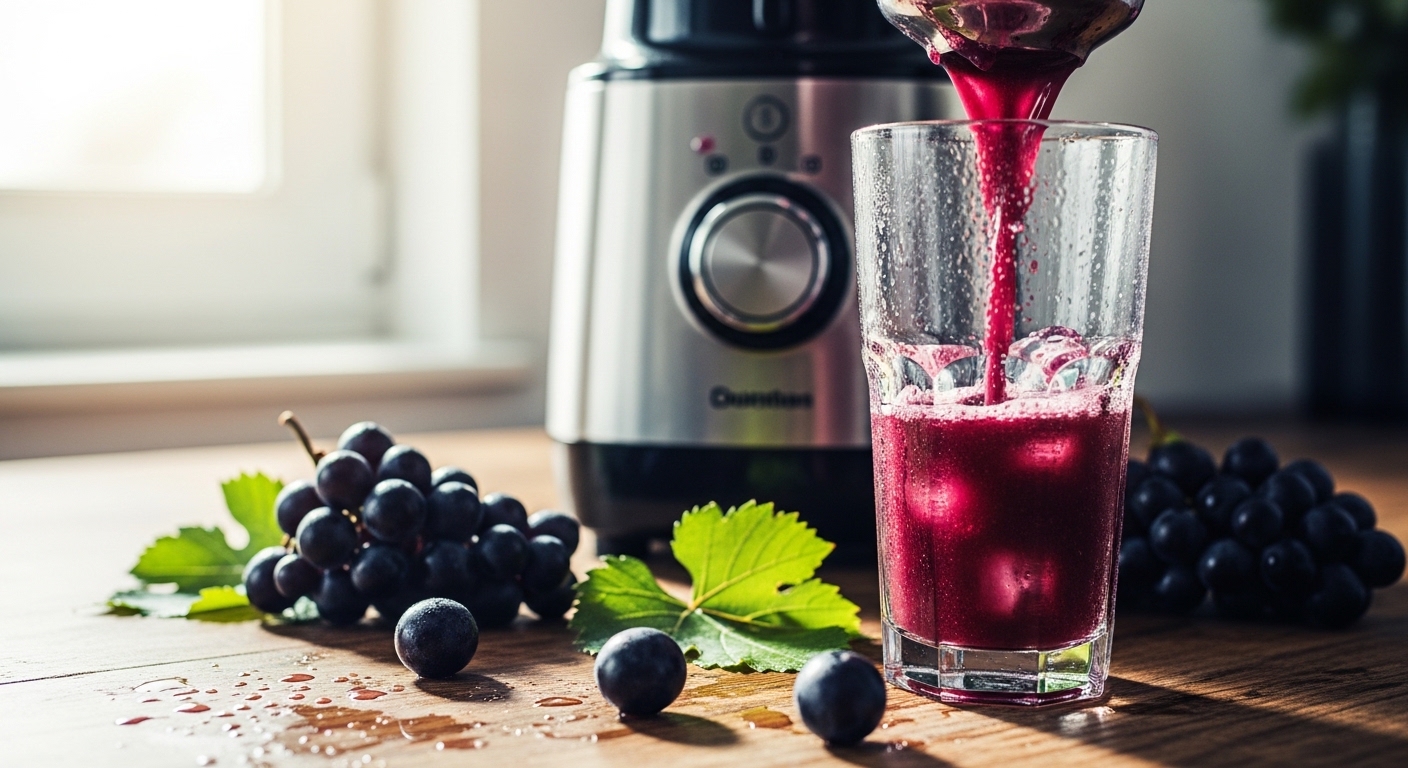 how to make grape juice with a blender