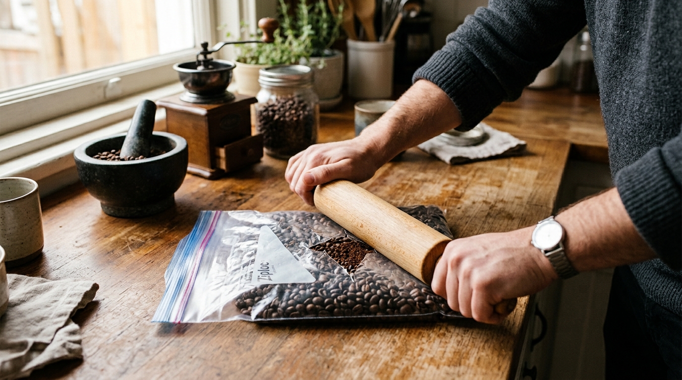 How to Grind Coffee Beans Without Grinder