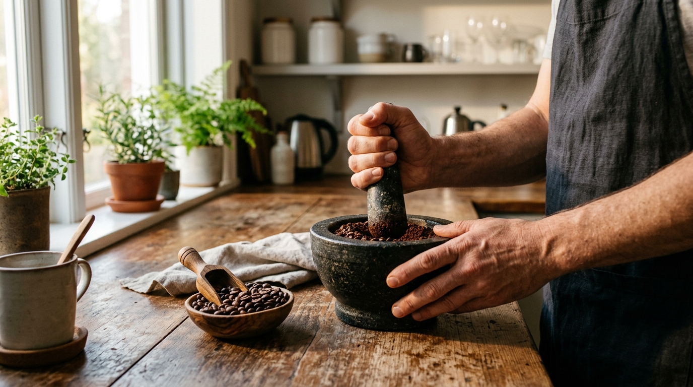 How to Grind Coffee Without a Grinder