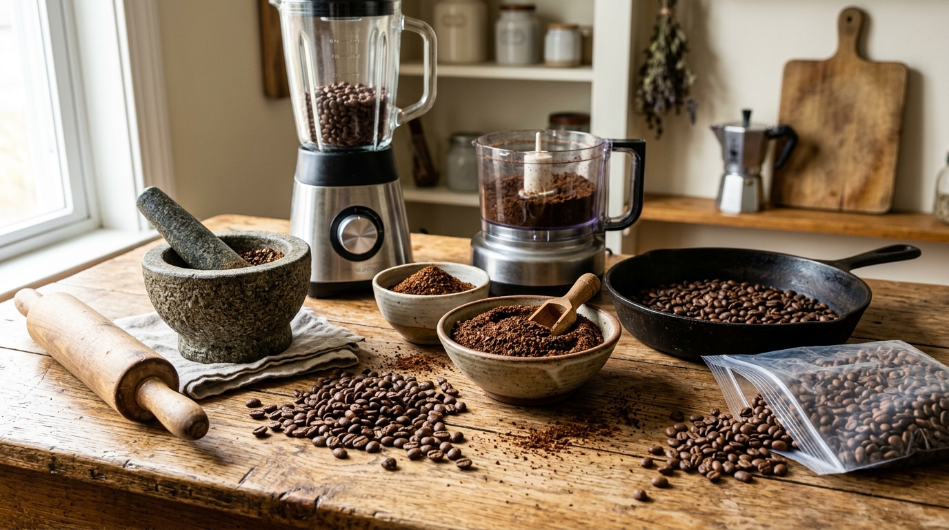 How to Grind Coffee Beans Without a Coffee Grinder