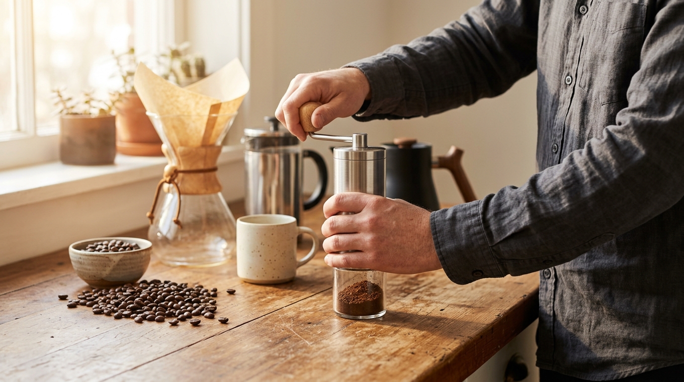How to Use a Manual Coffee Grinder