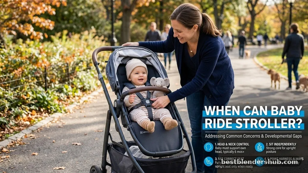 Addressing Common Concerns and Developmental Gaps - when can baby ride in stroller
