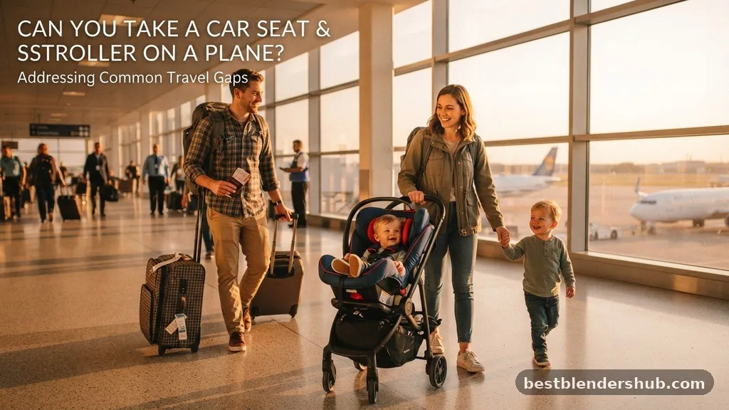 Addressing Common Travel Gaps - can you take car seat and stroller on plane