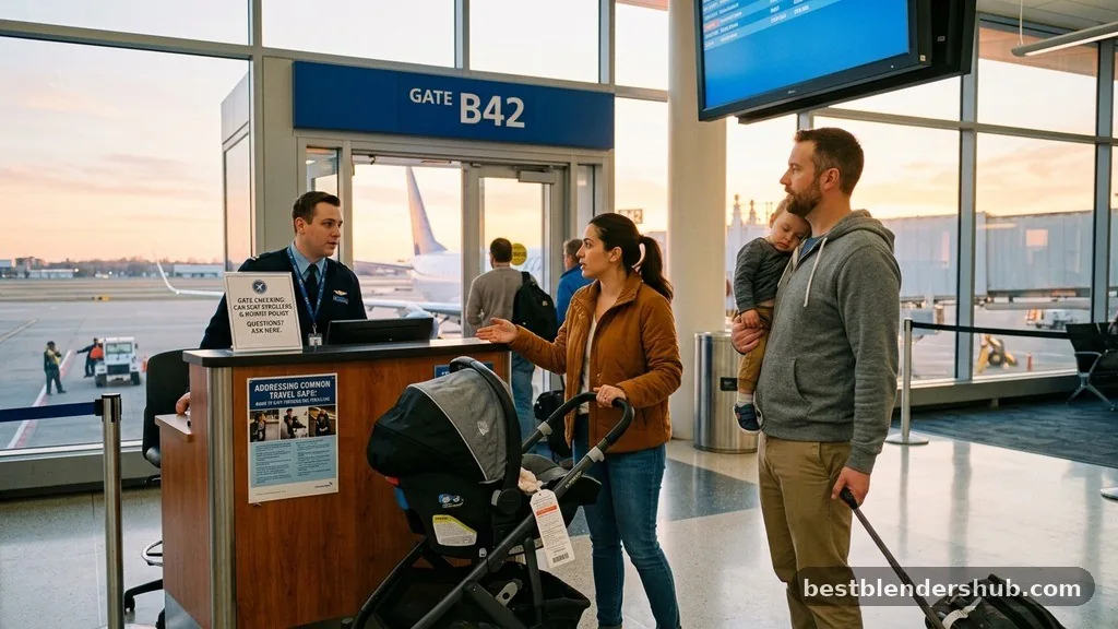 Addressing Common Travel Gaps - can i gate check a car seat and stroller
