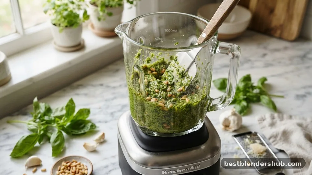 can i make pesto in a blender