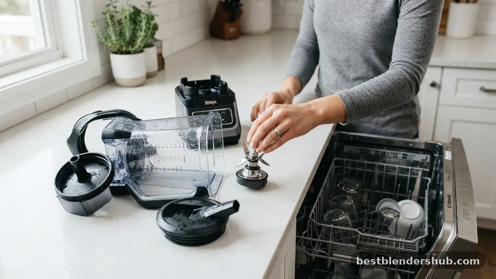 can the ninja blender go in the dishwasher