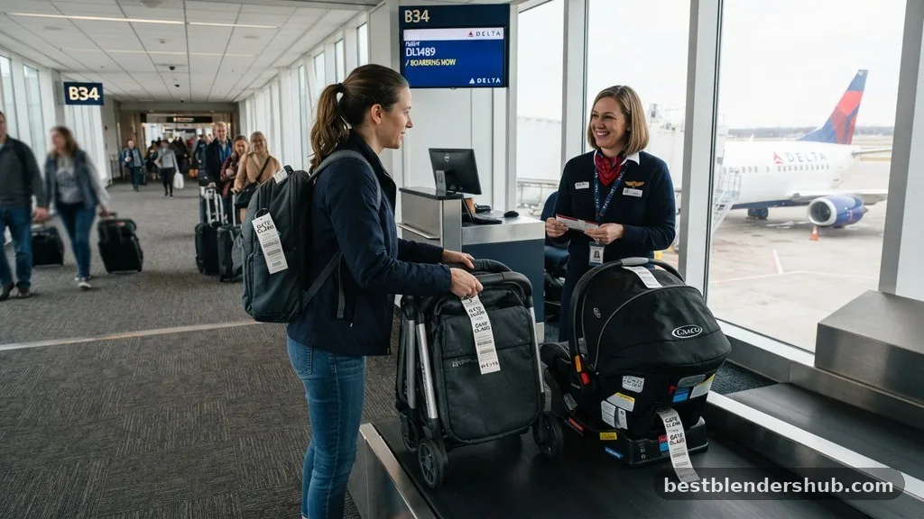 can you gate check stroller and car seat