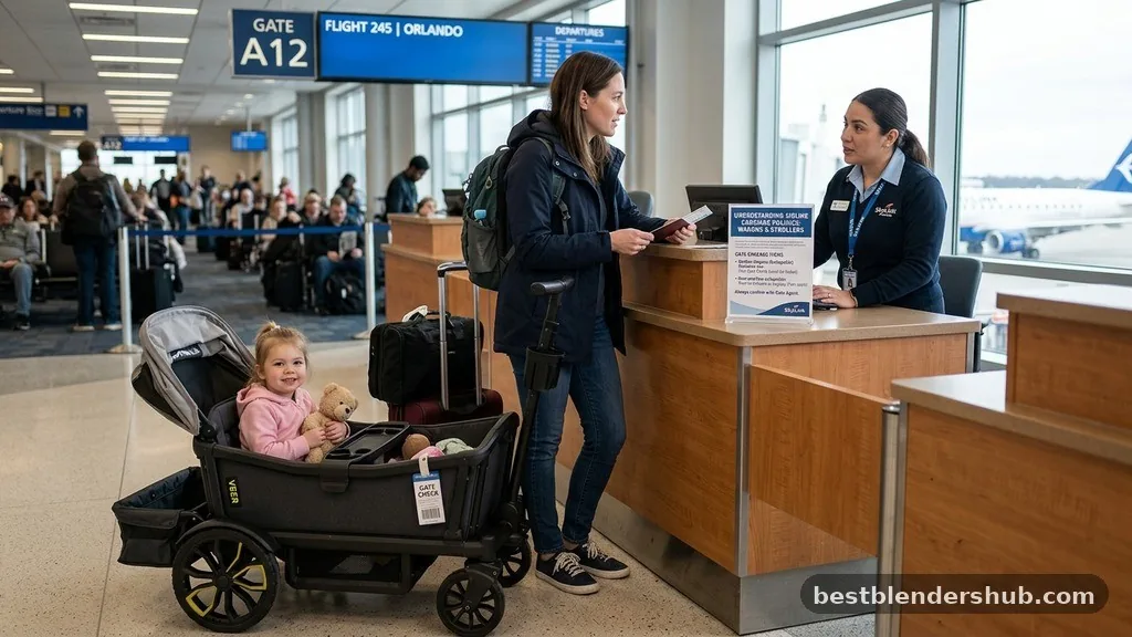 can you take a stroller wagon on a plane