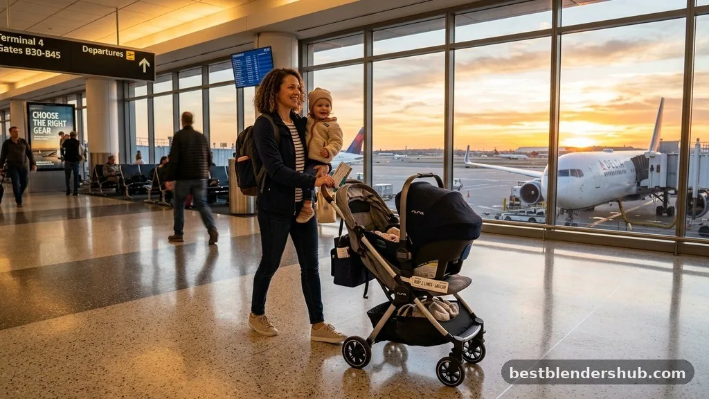 Choosing the Right Gear for Air Travel - how to travel with stroller and car seat
