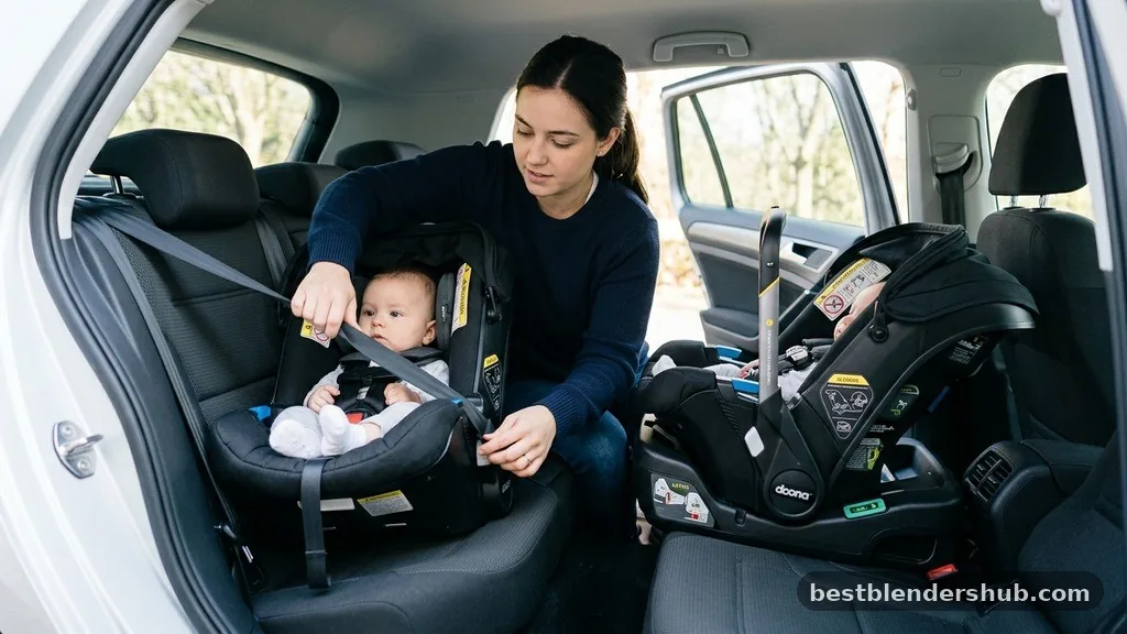 Comparing Installation Methods - doona car seat stroller how to use