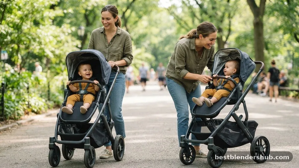 Comparing Seating Configurations - when can baby sit front facing in stroller