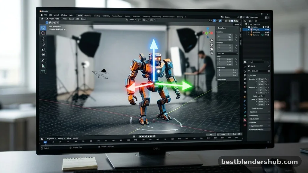 Core Translation Techniques for 3D Objects - how to move an object in blender