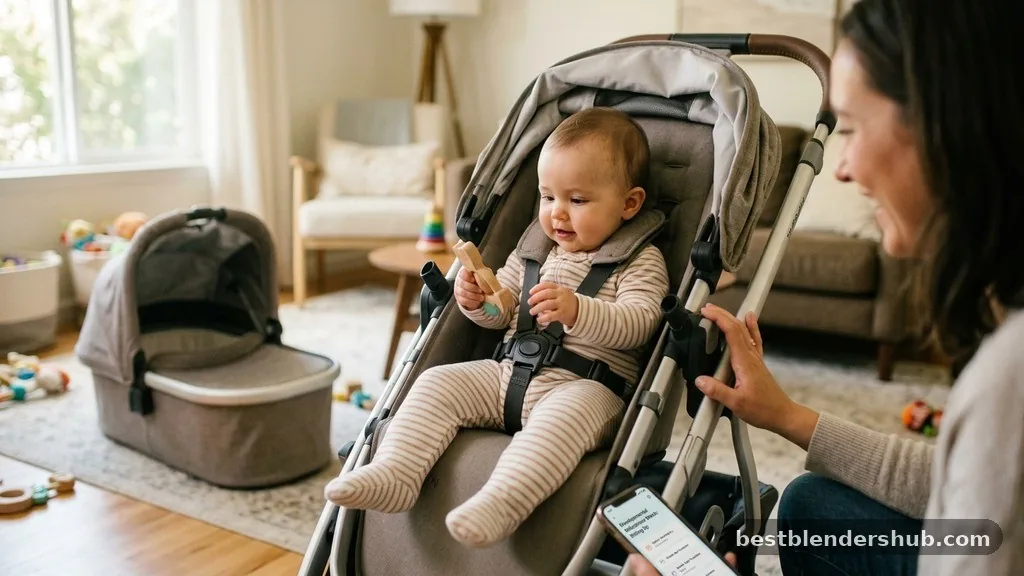Developmental Milestones to Watch - when to switch from bassinet to stroller seat