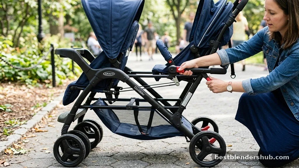 duoglider stroller how to open