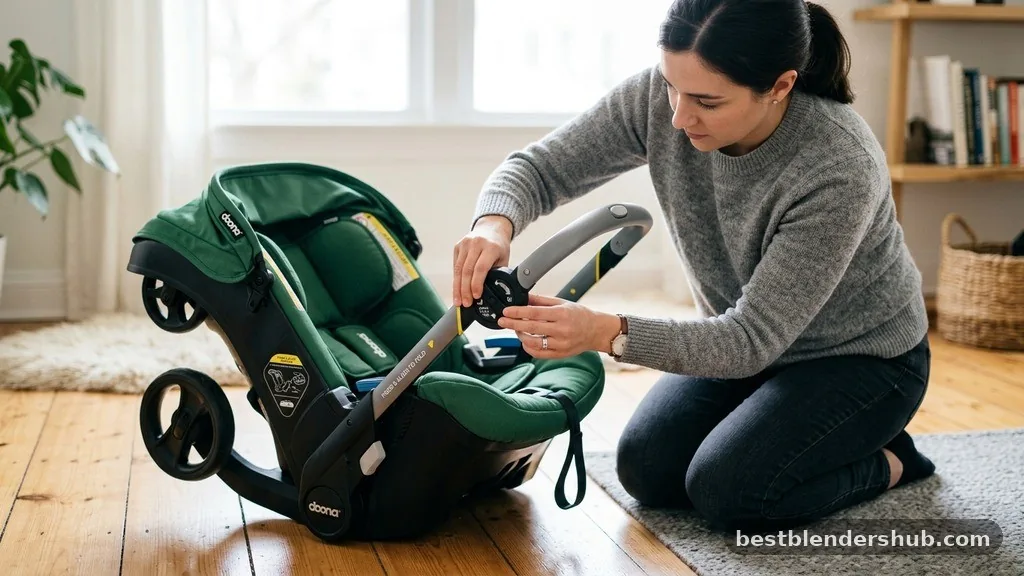 Handle Alignment - doona car seat stroller how to fold