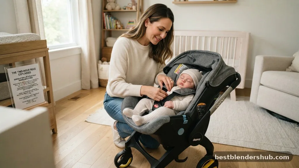 how long can baby stay in doona stroller
