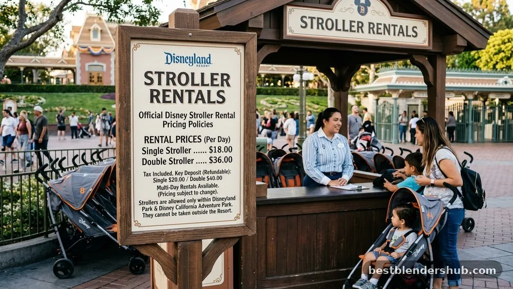 how much are stroller rentals at disneyland