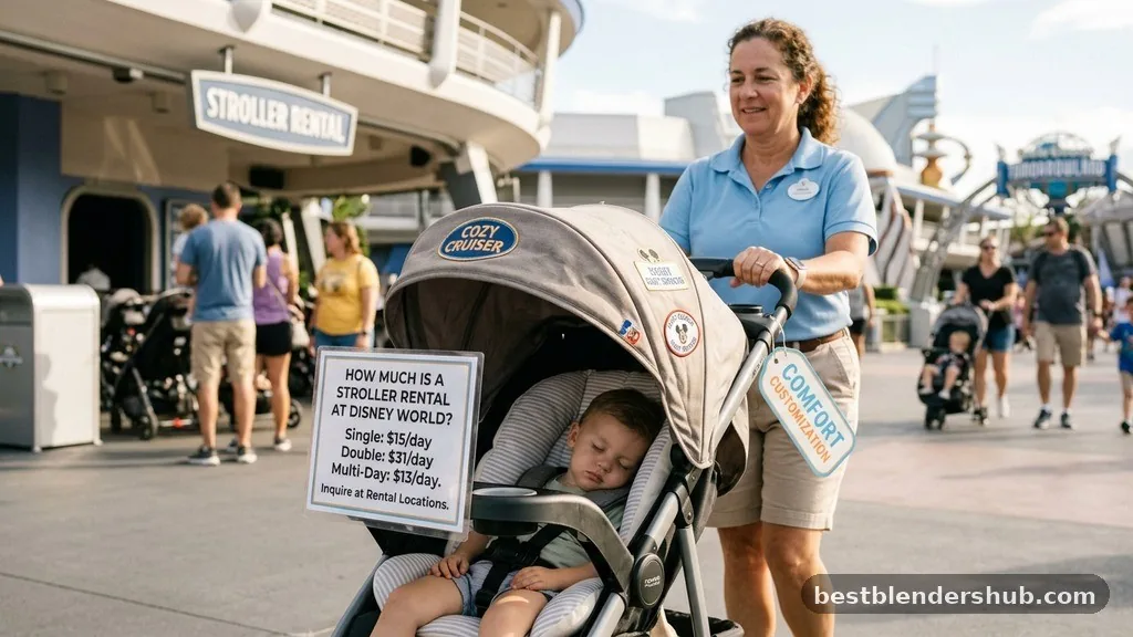 how much is a stroller rental at disney world