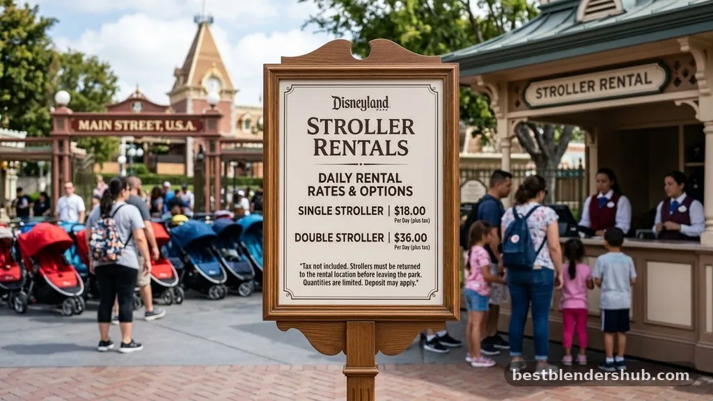 how much is a stroller rental at disneyland