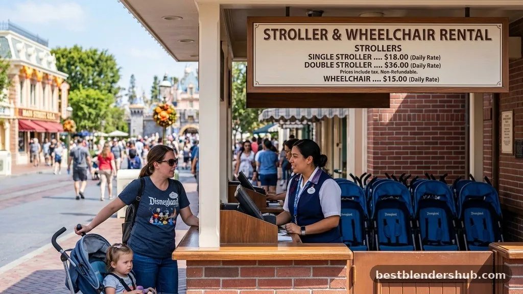 how much to rent a stroller at disneyland