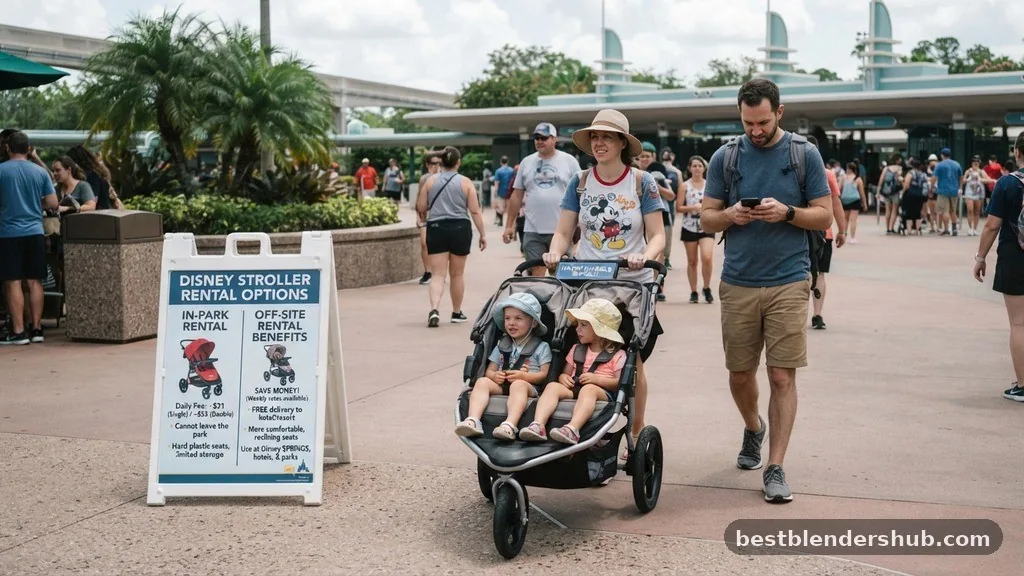 how much to rent stroller at disney