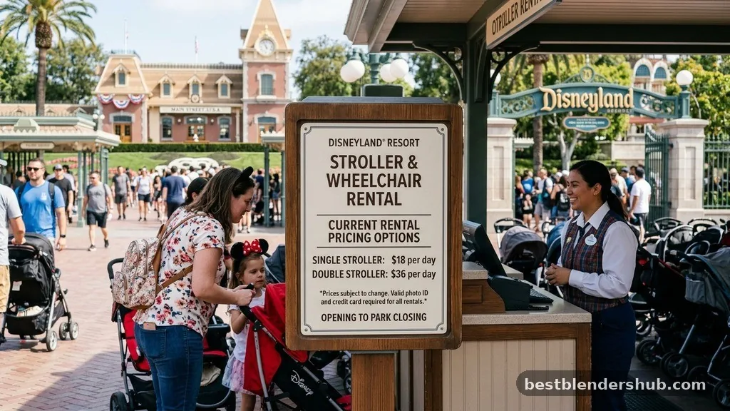 how much to rent stroller at disneyland