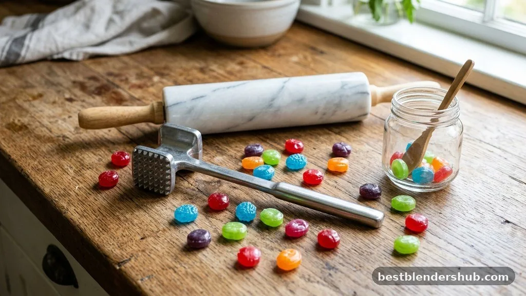 how to crush jolly ranchers without a blender