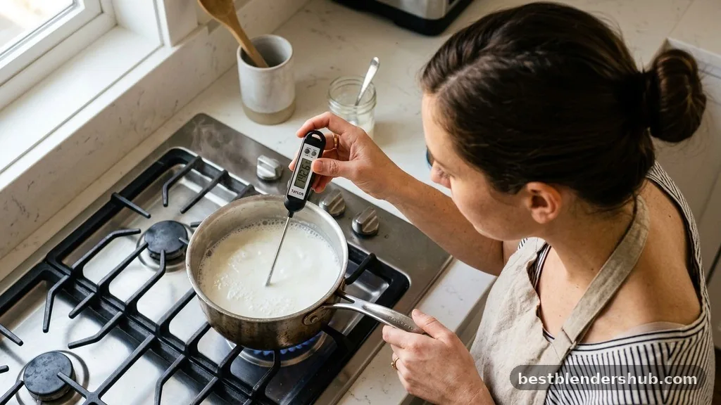 how to froth milk with a blender