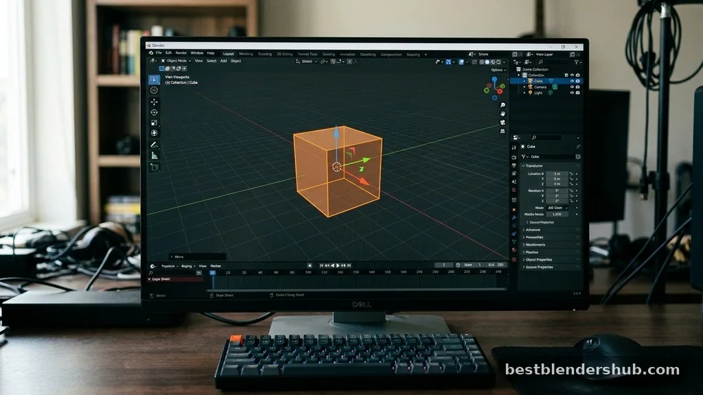 how to move an object in blender
