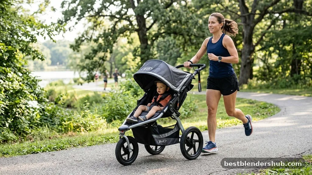 how to run with stroller