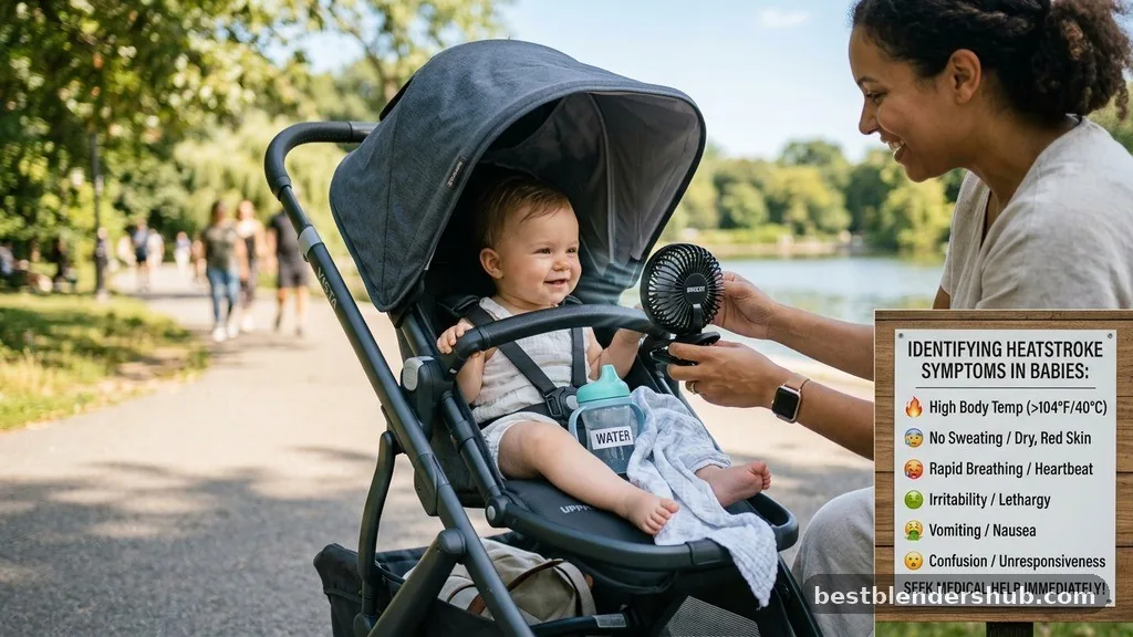 Identifying Heatstroke Symptoms - how to keep baby cool in stroller