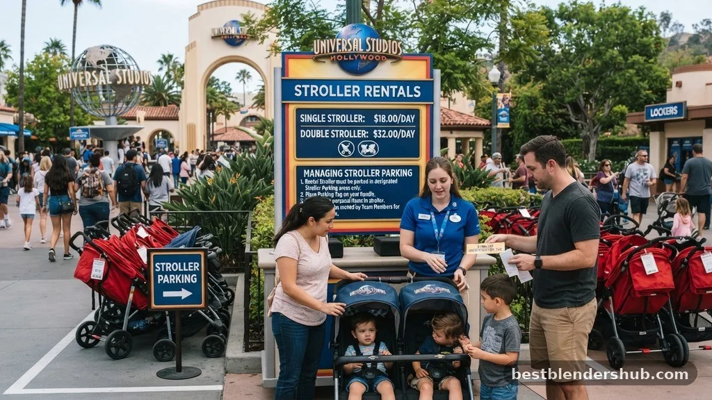 Managing Stroller Parking and Identification - how much is stroller rental at universal studios