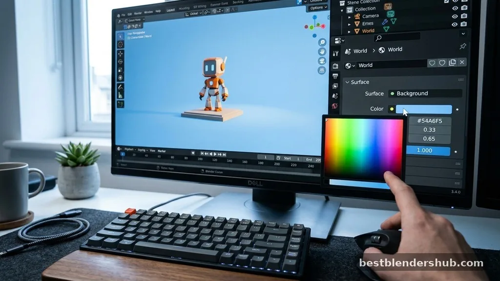 Modifying the 3D Viewport Background - blender how to change background color