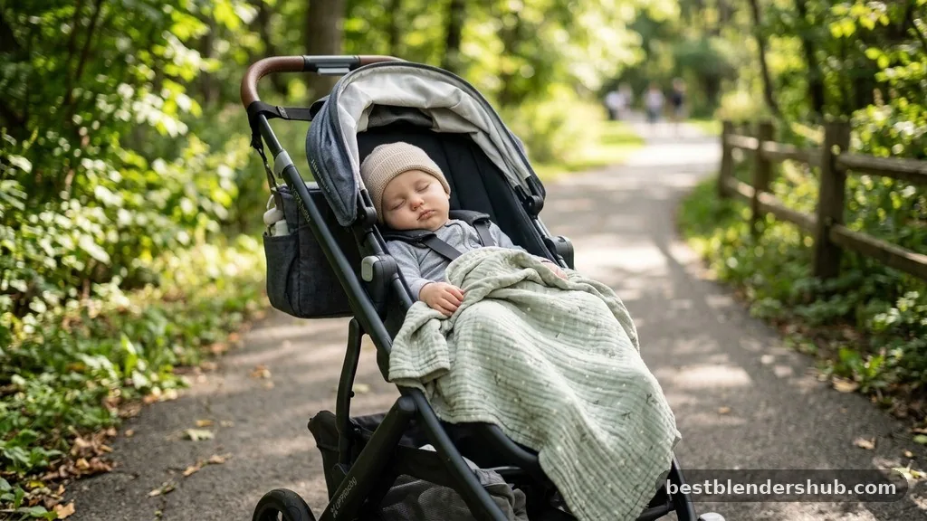 Muslin and Cotton: Lightweight Options - what is a stroller blanket