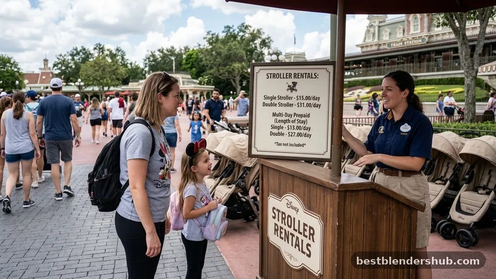 Navigating the Parks - how much is a stroller rental at disney world