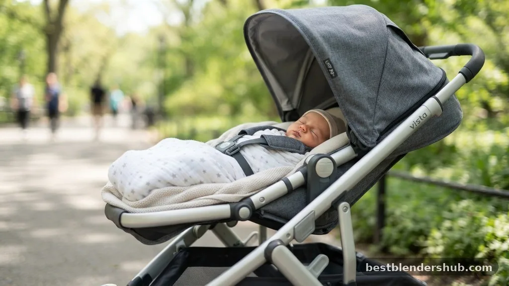 Newborns and Flat Recline Requirements - when can baby be in stroller