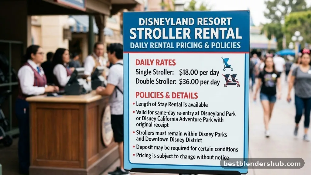 Official Disney Stroller Rental Pricing and Policies - how much are stroller rentals at disneyland