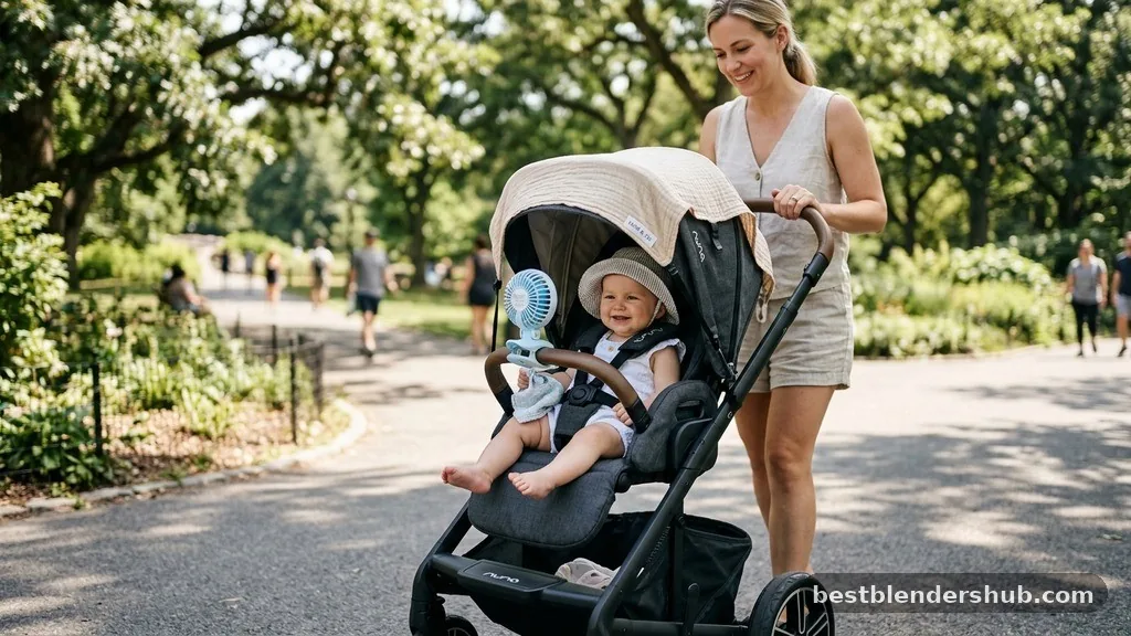 Strategic Sun Management - how to keep baby cool in stroller