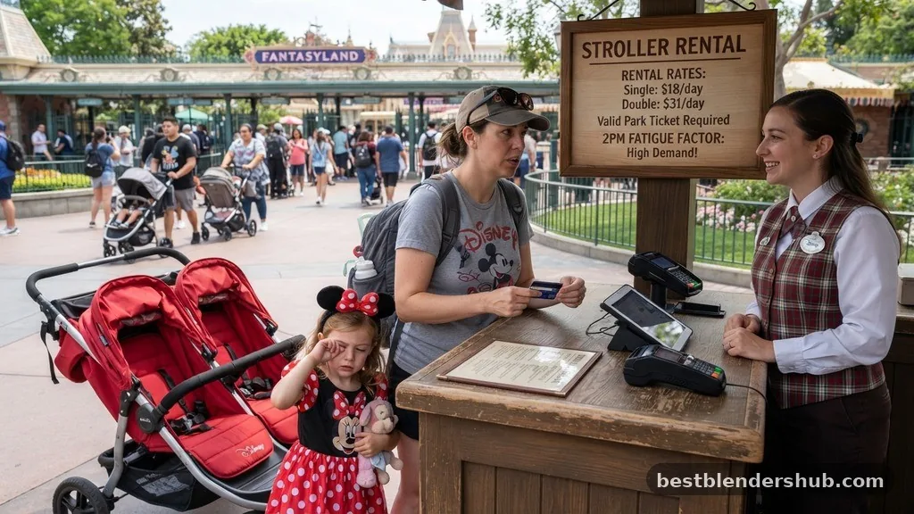 The 2pm Fatigue Factor - how much to rent stroller at disney