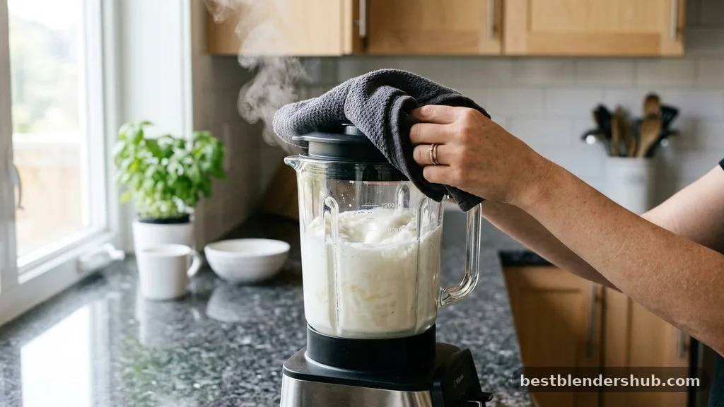 The Blending Process - how to froth milk with a blender
