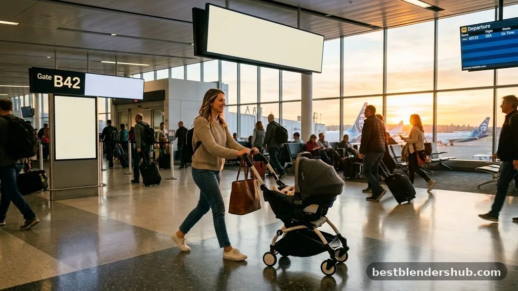 Understanding Airline Policies and Your Gear - how to travel with car seat and stroller