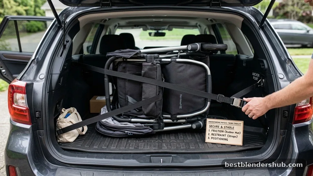Understanding the Physics of Trunk Stability - how to keep stroller from sliding in trunk