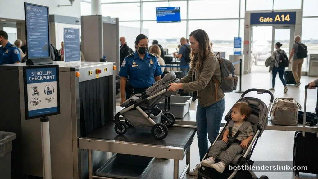 what to do with stroller when flying