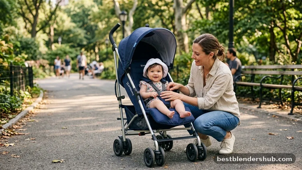 when can baby go in umbrella stroller