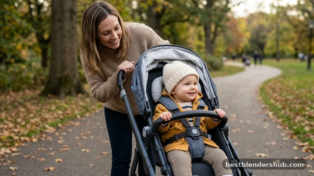 when can baby sit forward in stroller