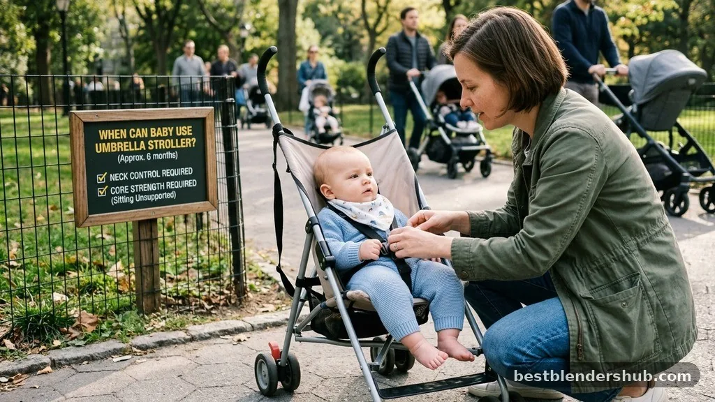 when can baby use umbrella stroller