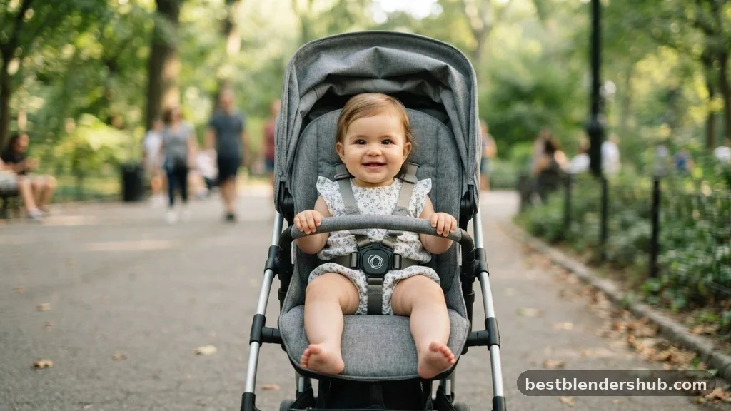when do babies sit up in stroller